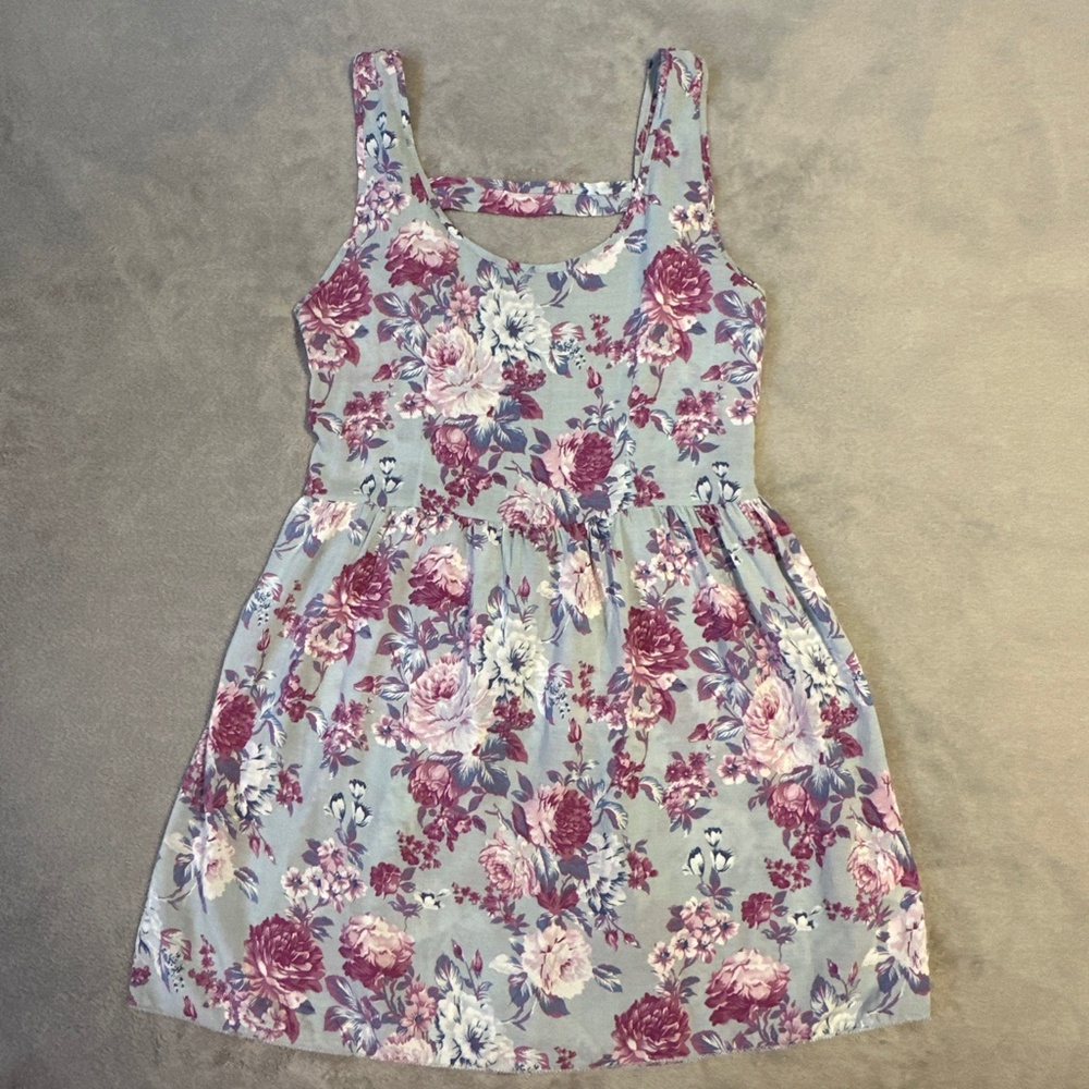 American Eagle Floral Sundress One Size OS Beach Cover Lightweight Flowy Summer